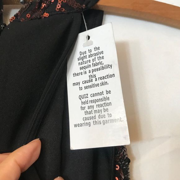 New Quiz Sequin Cocktail Dress Halter Neck GB12 EU40 US10 Festival Fully Lined - Picture 8 of 9